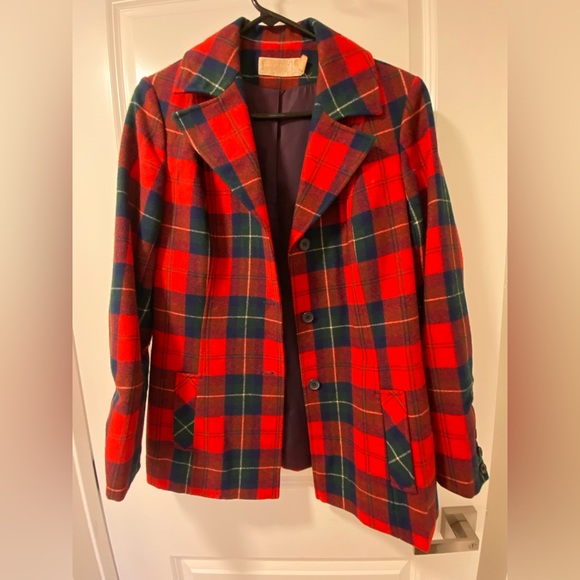 Vintage Pendleton red plaid jacket - Picture 1 of 3